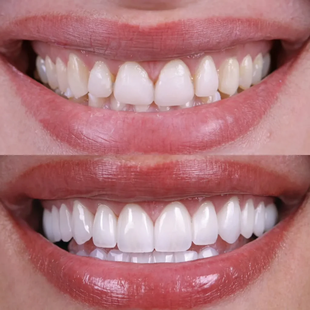 Antes y después de carillas dentales en Córdoba – caso 2